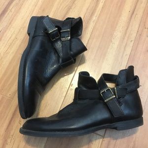 Black Belted Booties